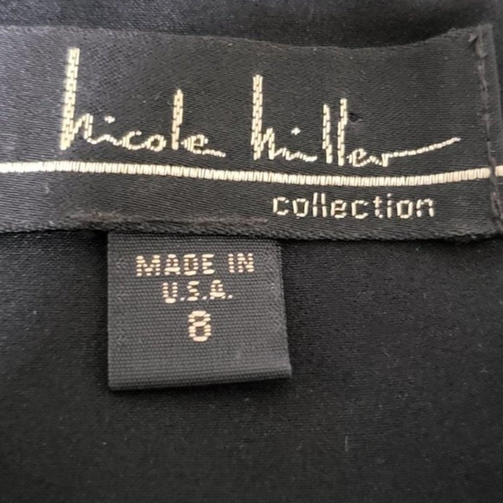 Nicole Miller sleeveless embroidered dress Size 8 - Picture 9 of 10